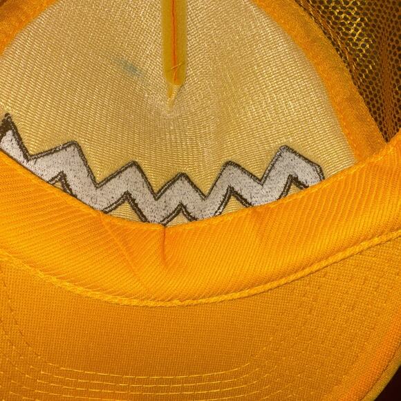 Vintage 80's Charlie Brown Snoopy Cartoon Tv Snapback Mesh Trucker Surf Cap Hat - Picture 6 of 6